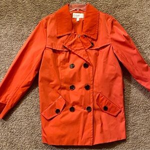 Relativity NWT Womans size XL raincoat. Tulip red color on tag Beautiful NEW